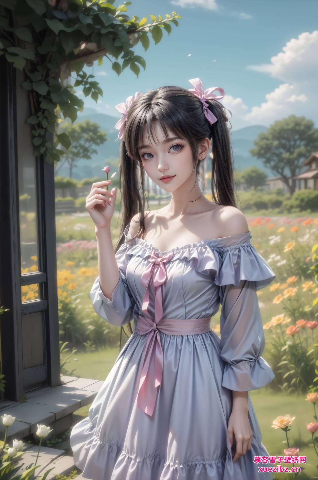 以国漫女神碧瑶为主题这款伤感完美像素的iPad艺术壁纸