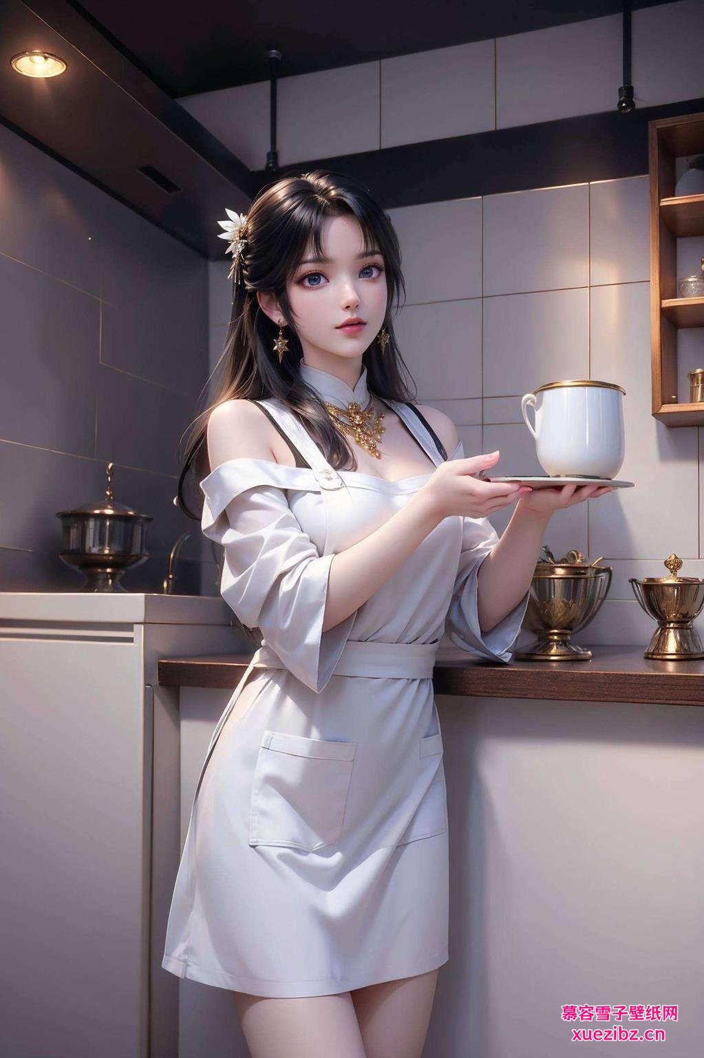 碧瑶仙子美如画苹果桌面焕新颜