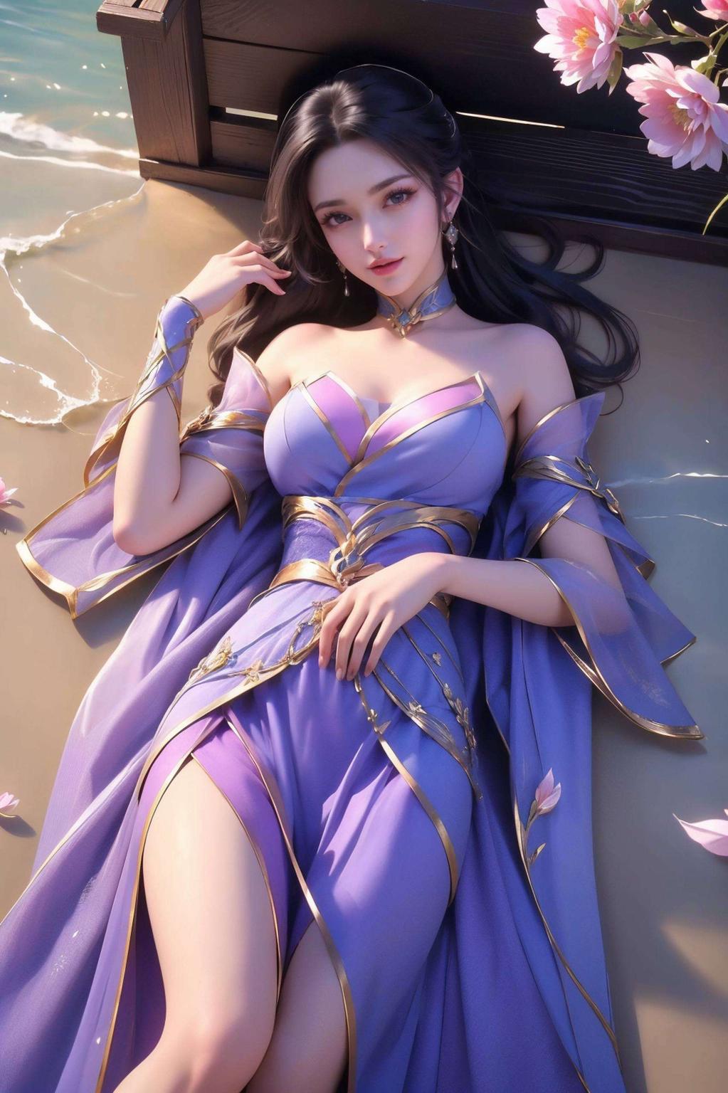 尽在这张《仙武传楚灵玉》最新高清4K壁纸中为你的电脑增添一抹古典风情！