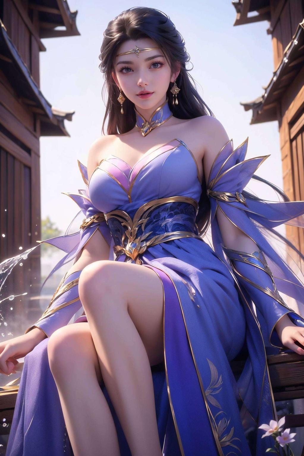 AI素材无水印炫彩动画