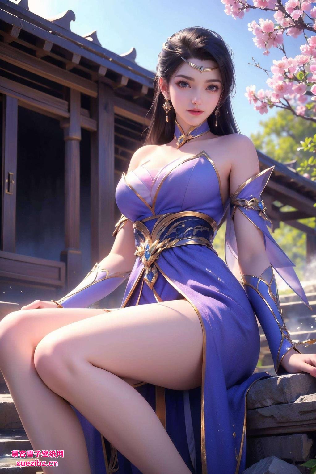 完美展现女生魅力楚灵玉大长腿壁纸