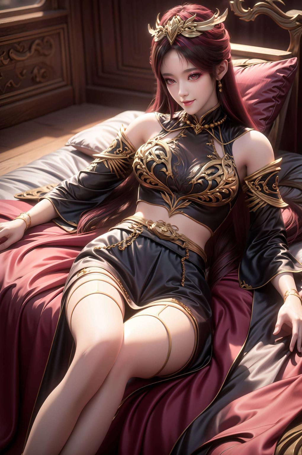 毒血夫人高清壁纸红衣映衬