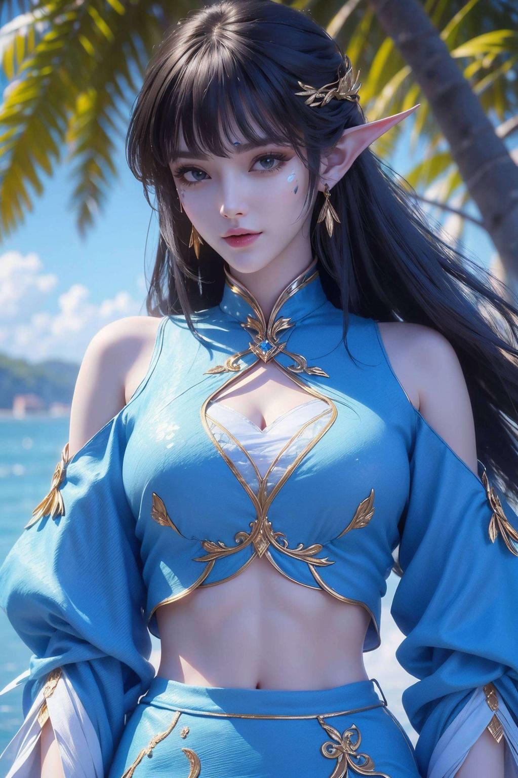 绝对是你电脑桌面的一道亮丽风景线！AI国漫女神凤清儿高清抖音壁纸