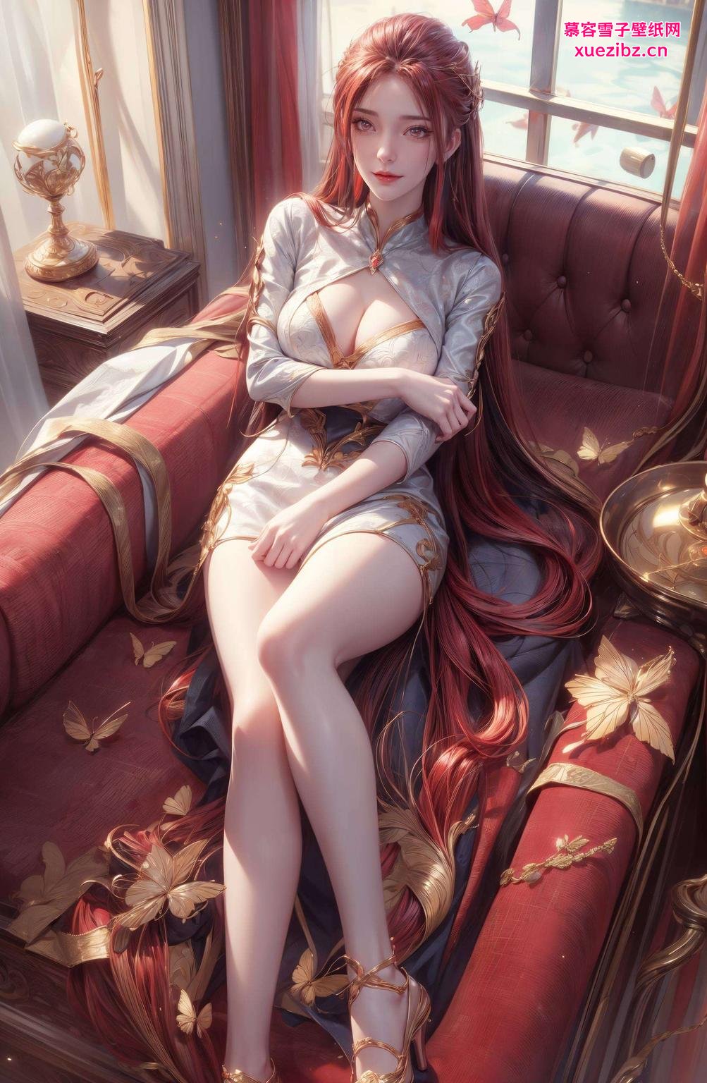 以红凰国漫女神为主题ins风满满