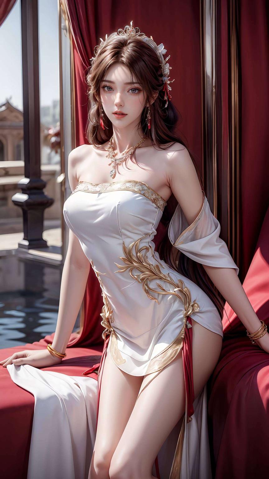 壁纸映衬她的笑颜灵动眼神如星辰