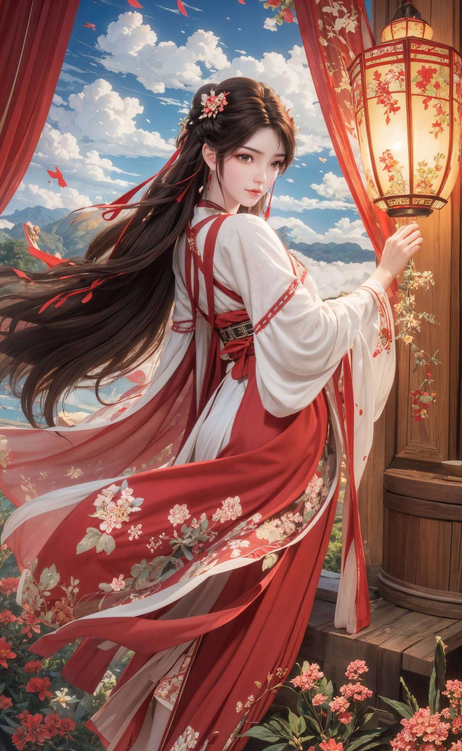 唯美风满满火灵儿壁纸高清版