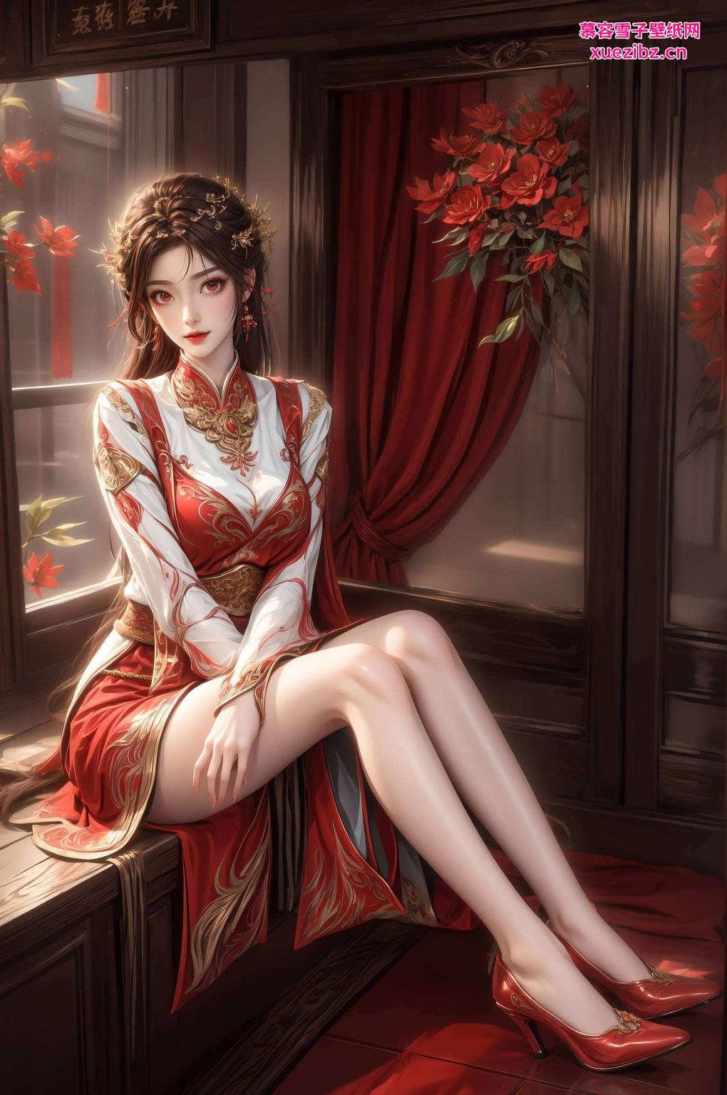 邂逅火灵儿简画高清壁纸古典韵味