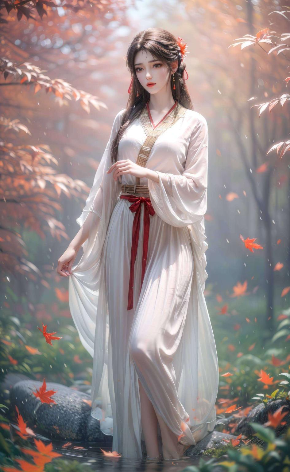 火灵儿眼神犀利火焰环绕