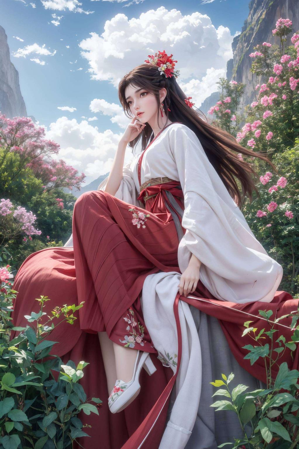 唯美细腻火灵儿建模高清壁纸