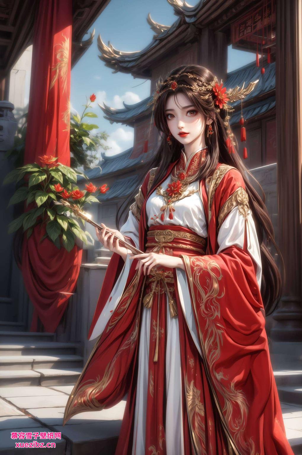 今天给大家带来一款超美的火灵儿高清手机壁纸灵气逼人