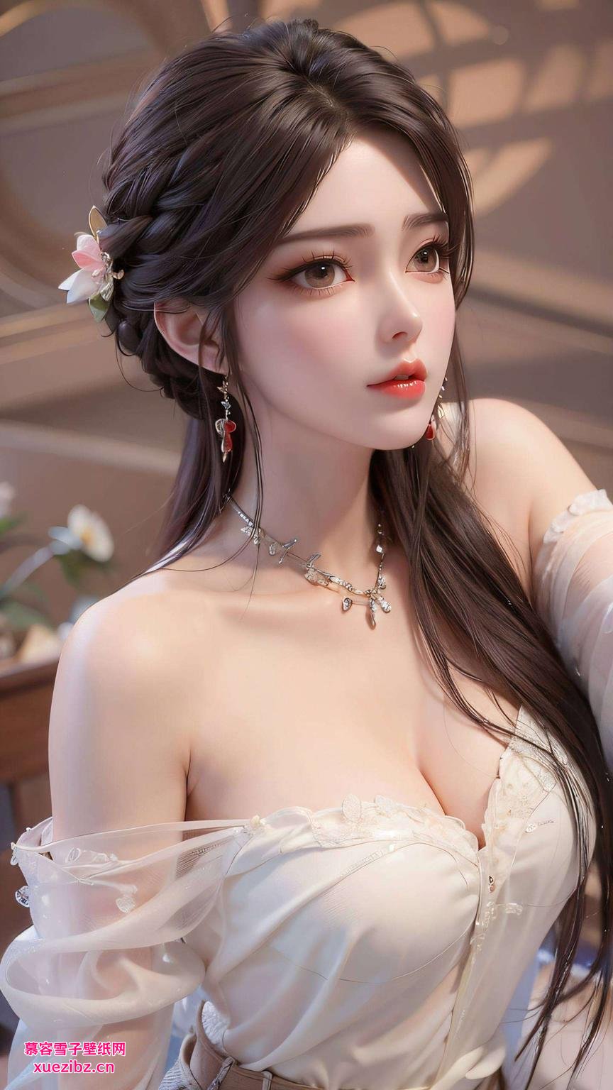 火灵儿婚纱照梦幻动态超清壁纸