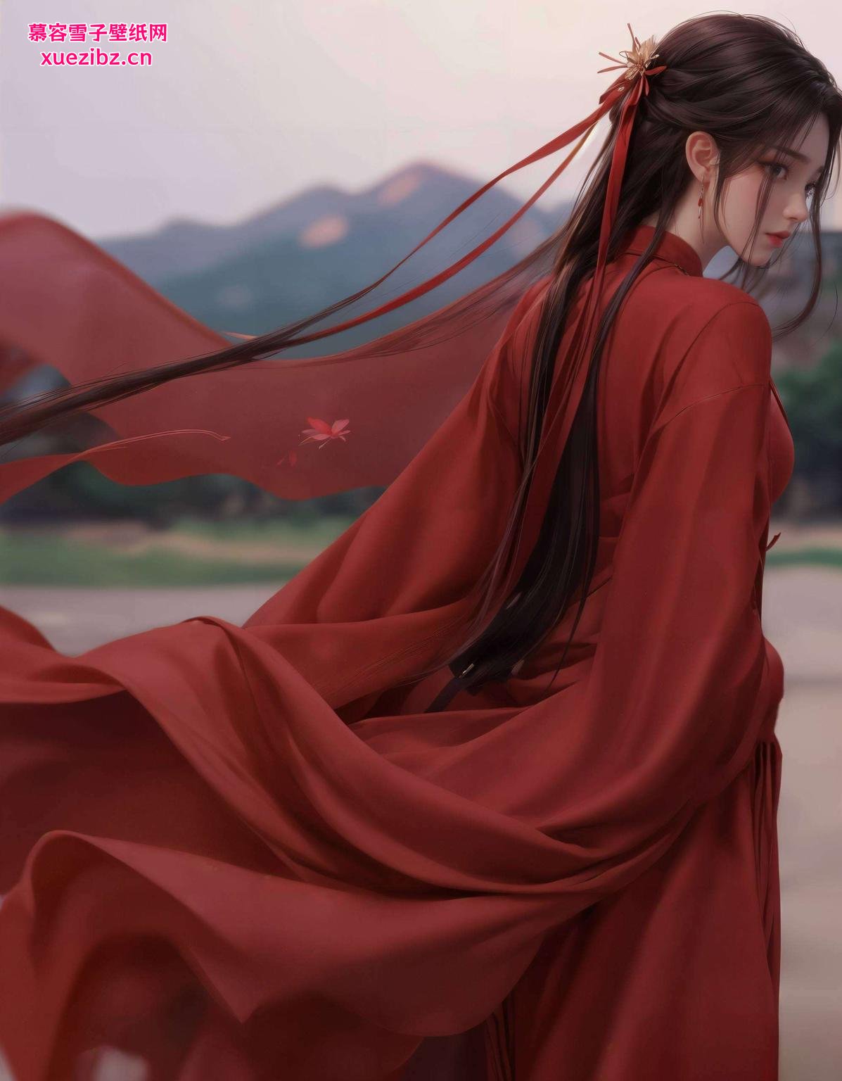 火灵儿壁纸背影点亮电脑桌面