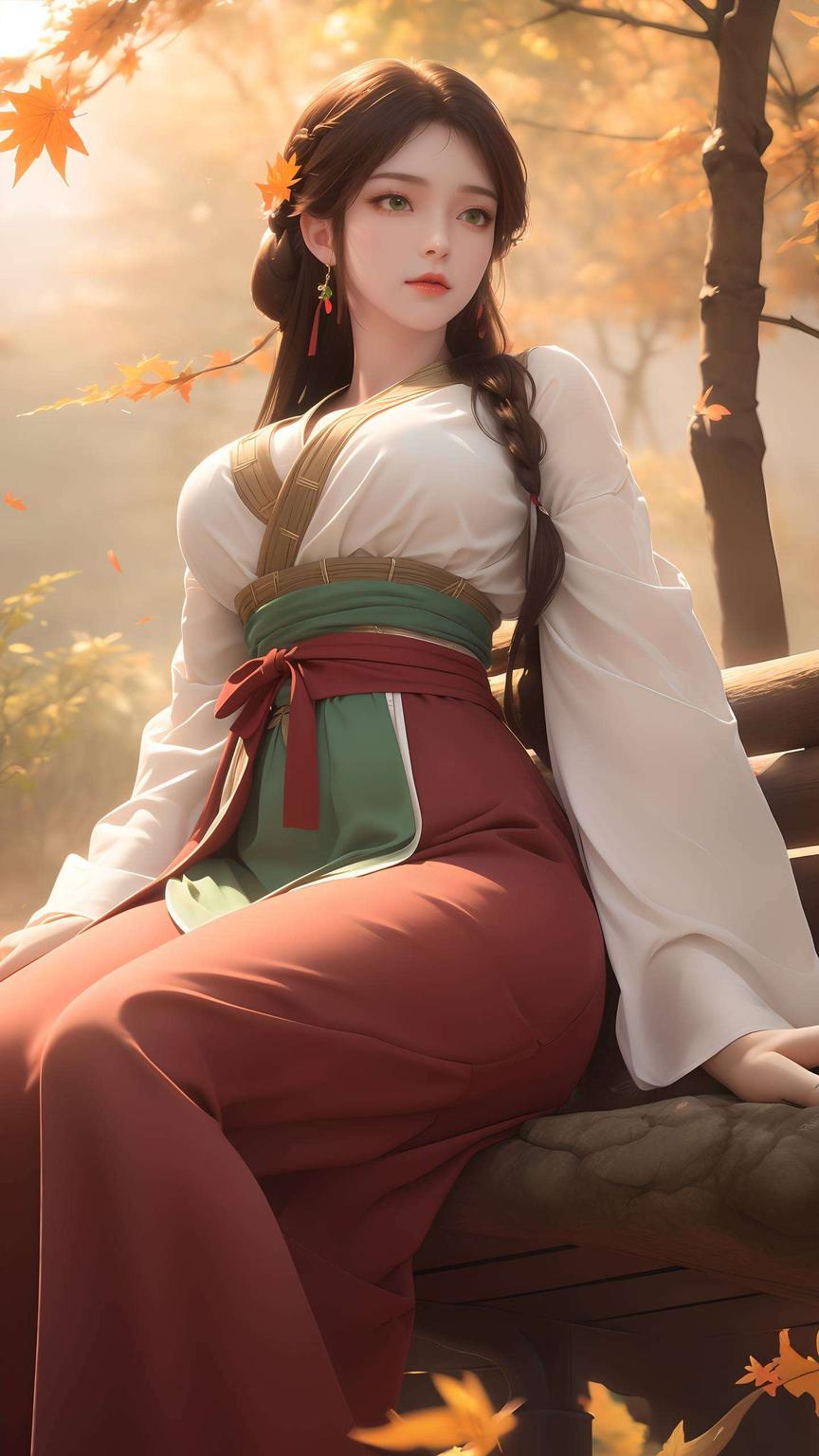 背景细腻如画火灵儿灵动飘逸