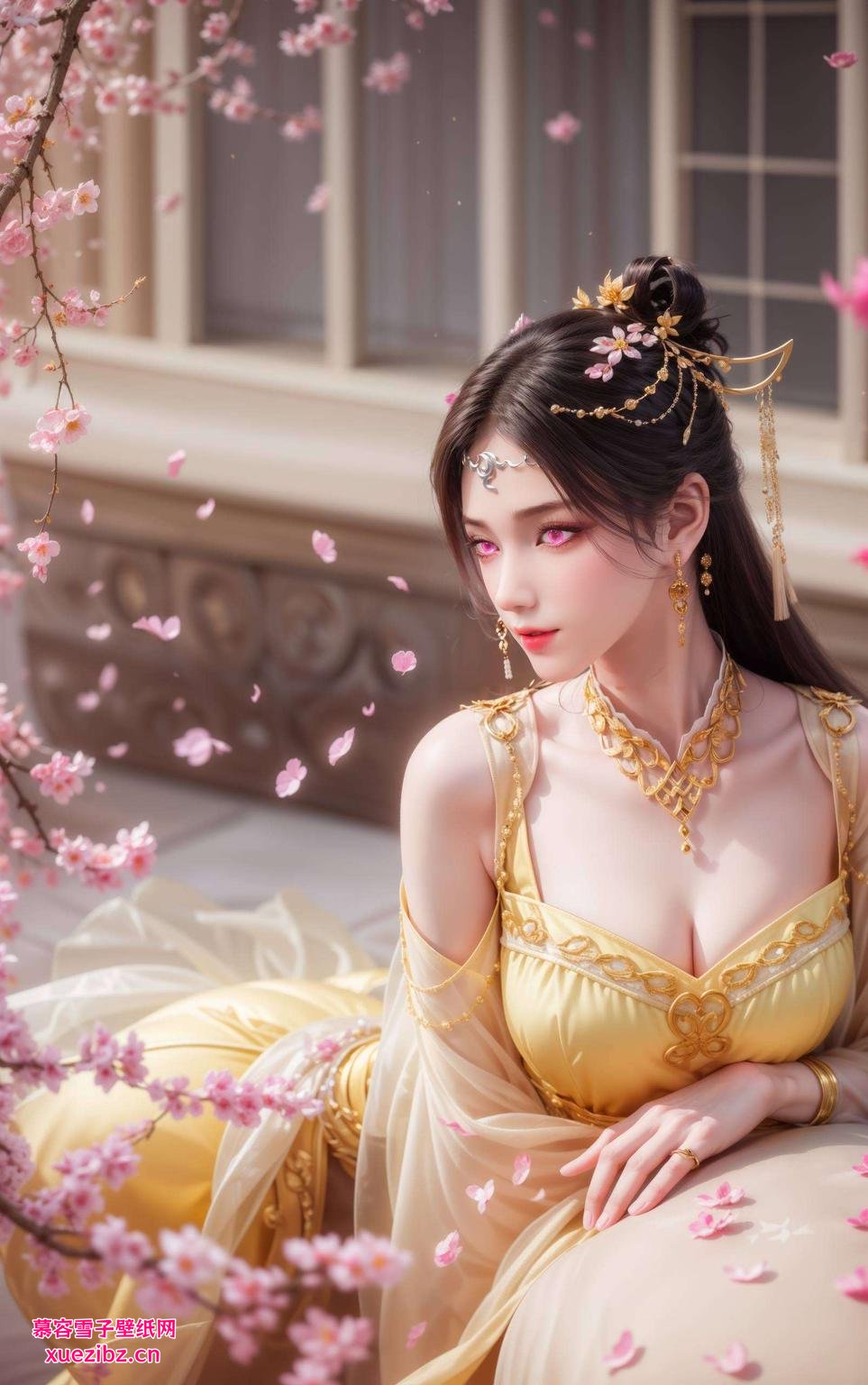 清新完美像素金瓶儿高清全身壁纸