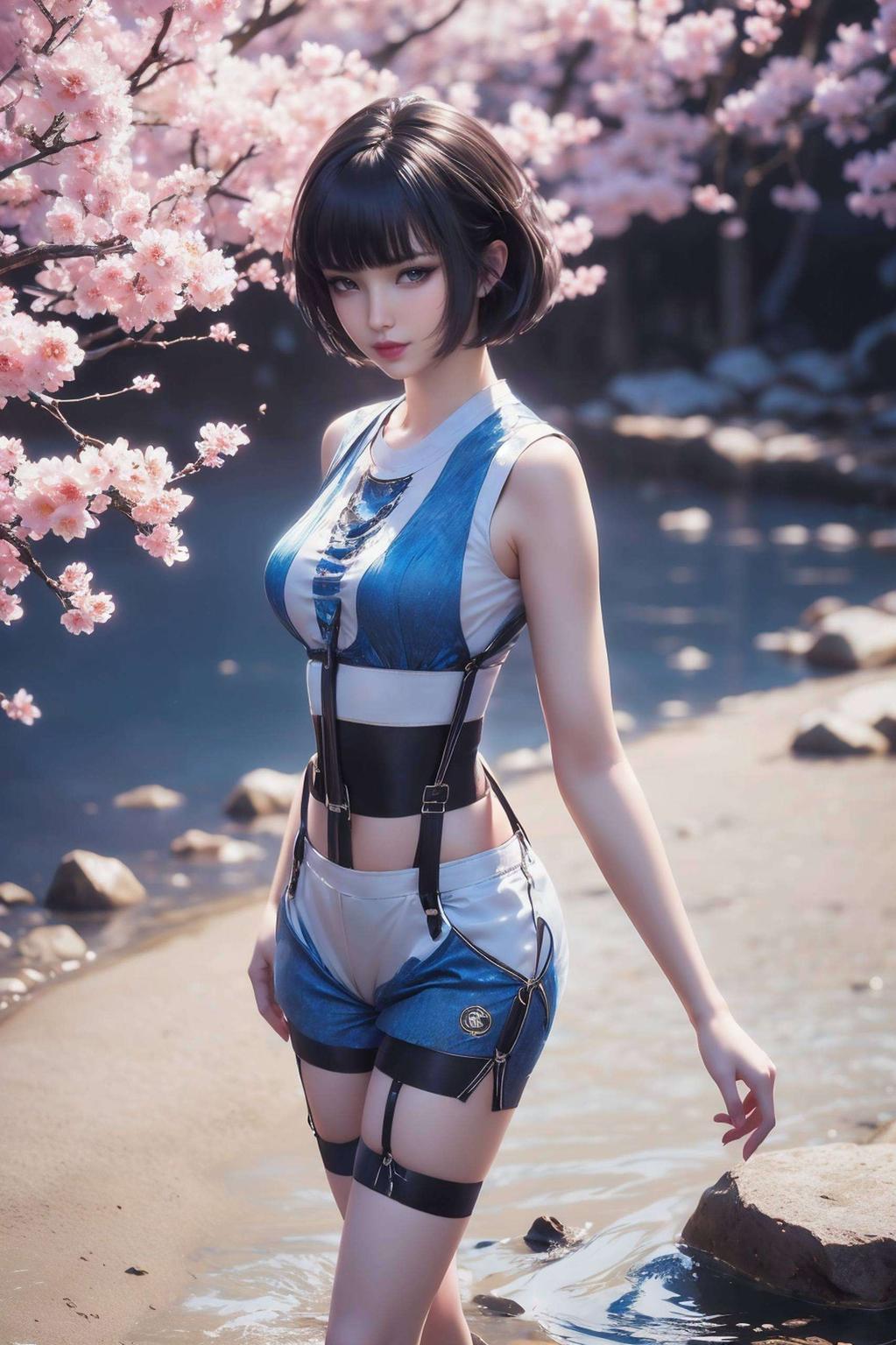 美到爆表AI国漫女神风采尽显！高清宽屏