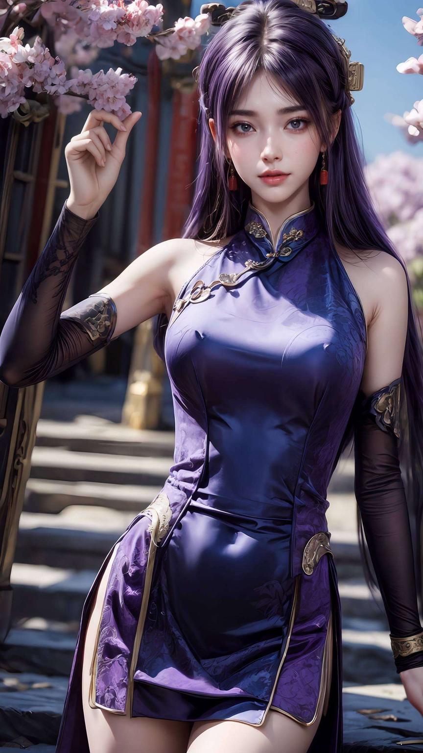 高清像素尽显古典之美姬紫月壁纸