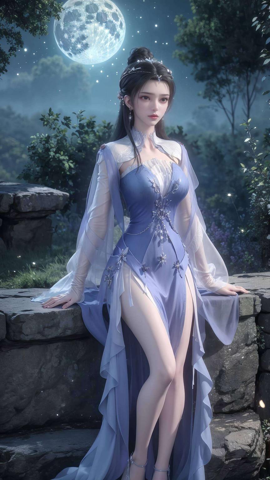 这款壁纸以简洁的线条和柔和的色彩为主比如这款李慕婉壁纸