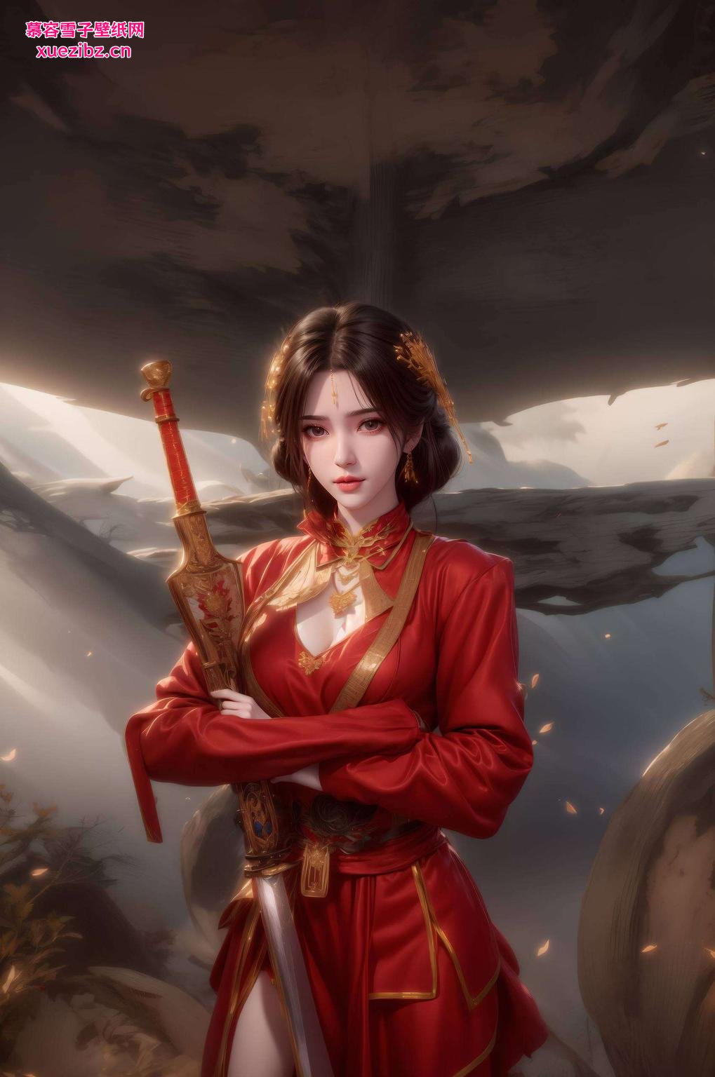 高清细腻的画质以动漫《仙逆》中的李慕婉为灵感