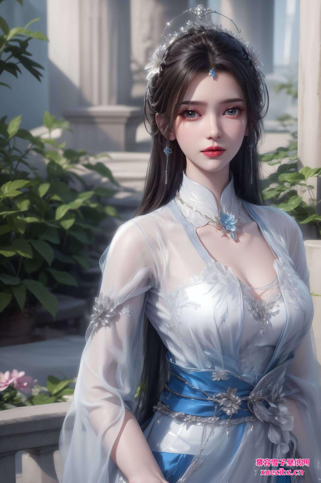 李慕婉眼神温柔古装飘逸