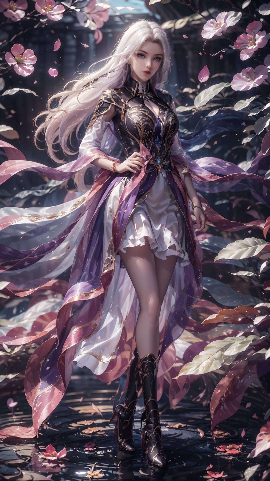 大家好！今天给大家带来一组超美的护眼手机锁屏壁纸主角是我们的人工智能国漫女神——凌落宸！淡雅的色彩