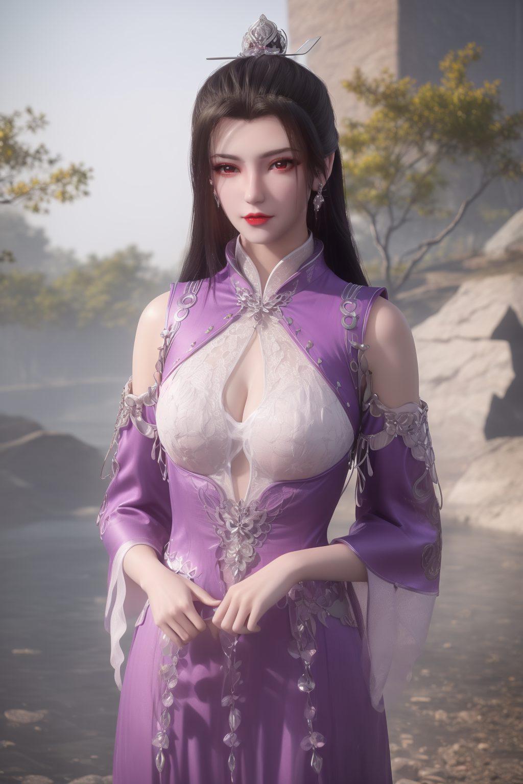 国漫女神仙逆柳眉古香古色平板壁纸秀！细腻描绘