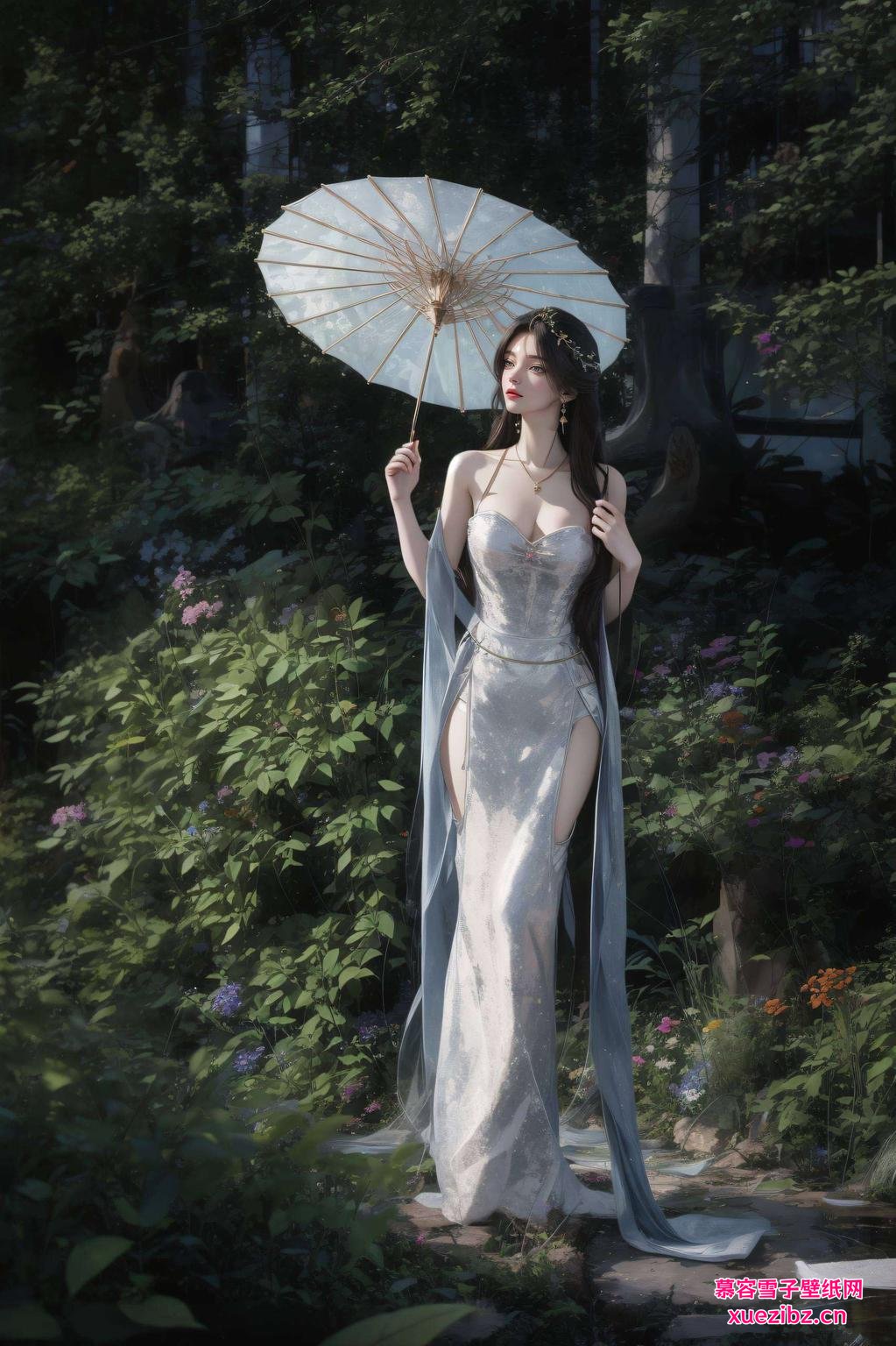 背景细节满分这壁纸绝了！完美世界官方柳神壁纸