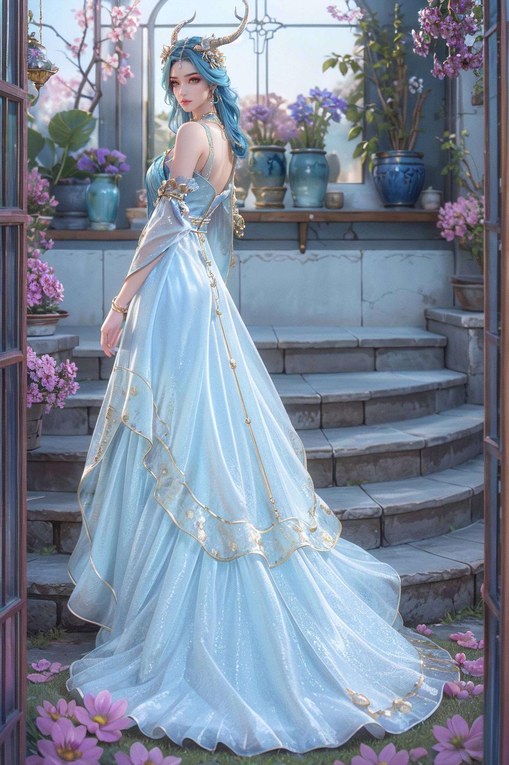 国漫女神斗破苍穹龙女穿上梦幻婚纱