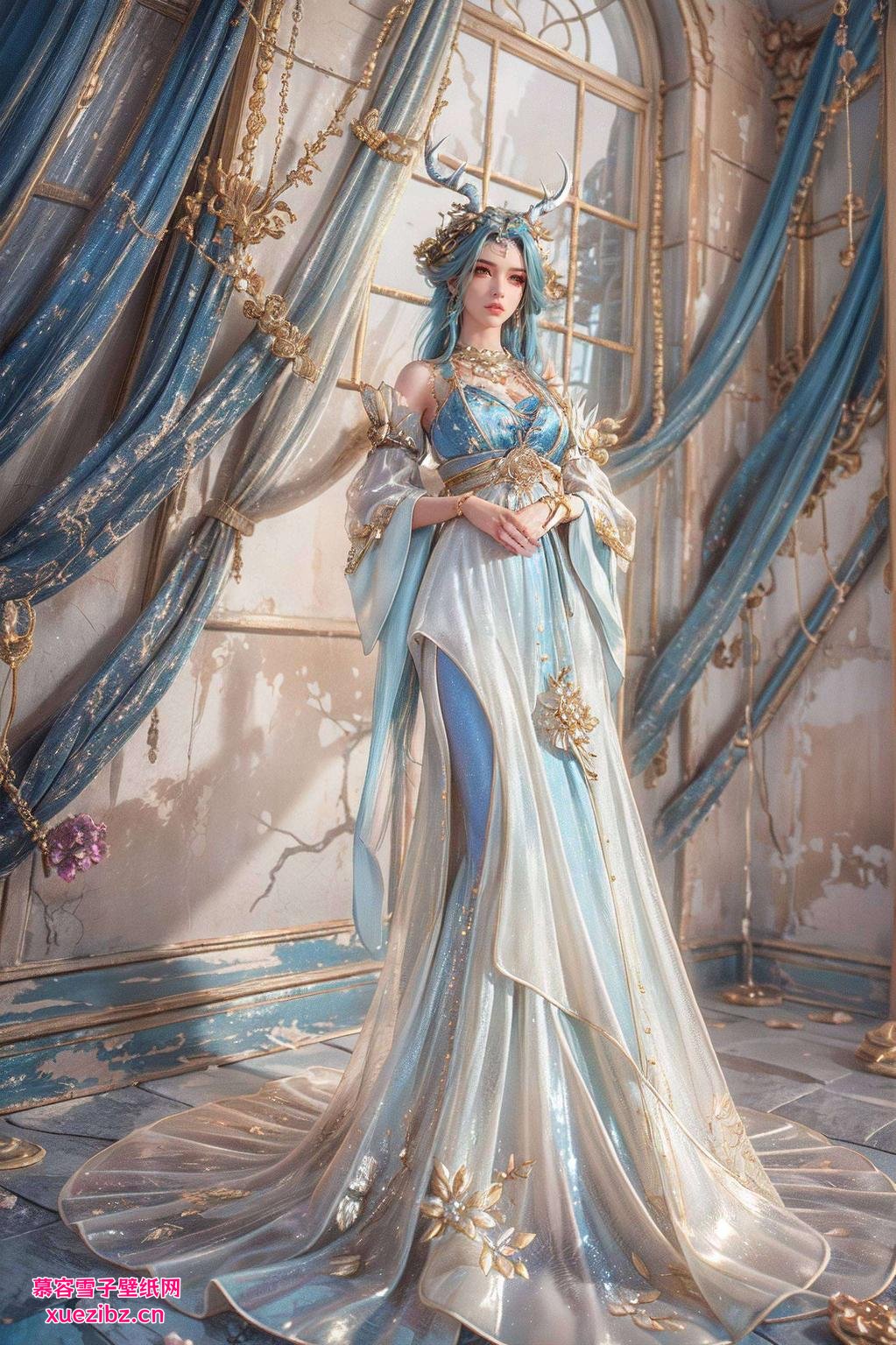 特别免费壁纸秀——iPhone古香古色这龙女眼神犀利