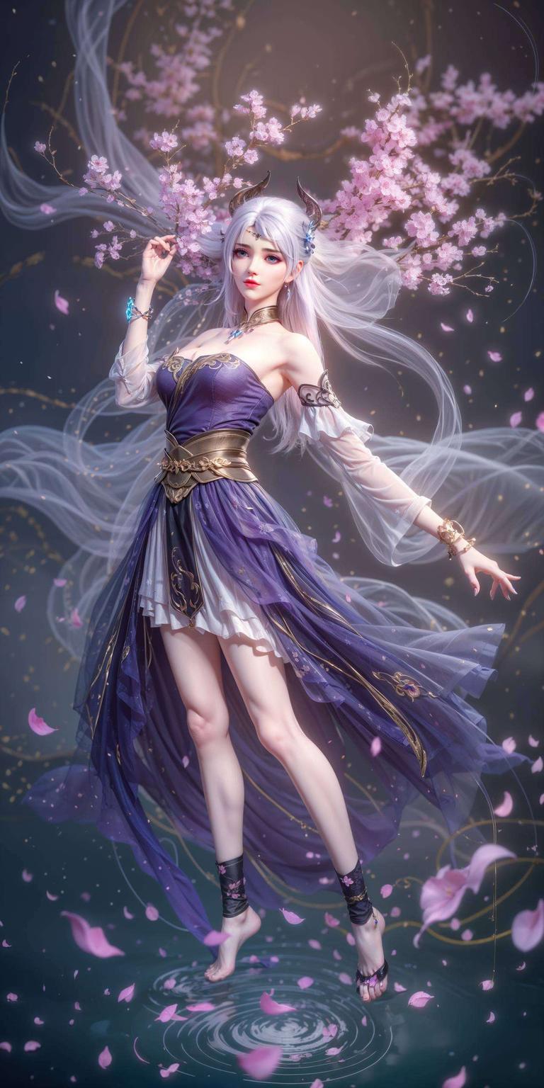 仿佛能感受到洛璃的孤独与温柔淡雅的色调中藏着深深的思念