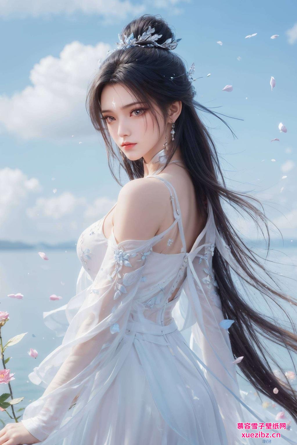 苹果桌面更显清新脱俗这款诛仙陆雪琪霸气壁纸