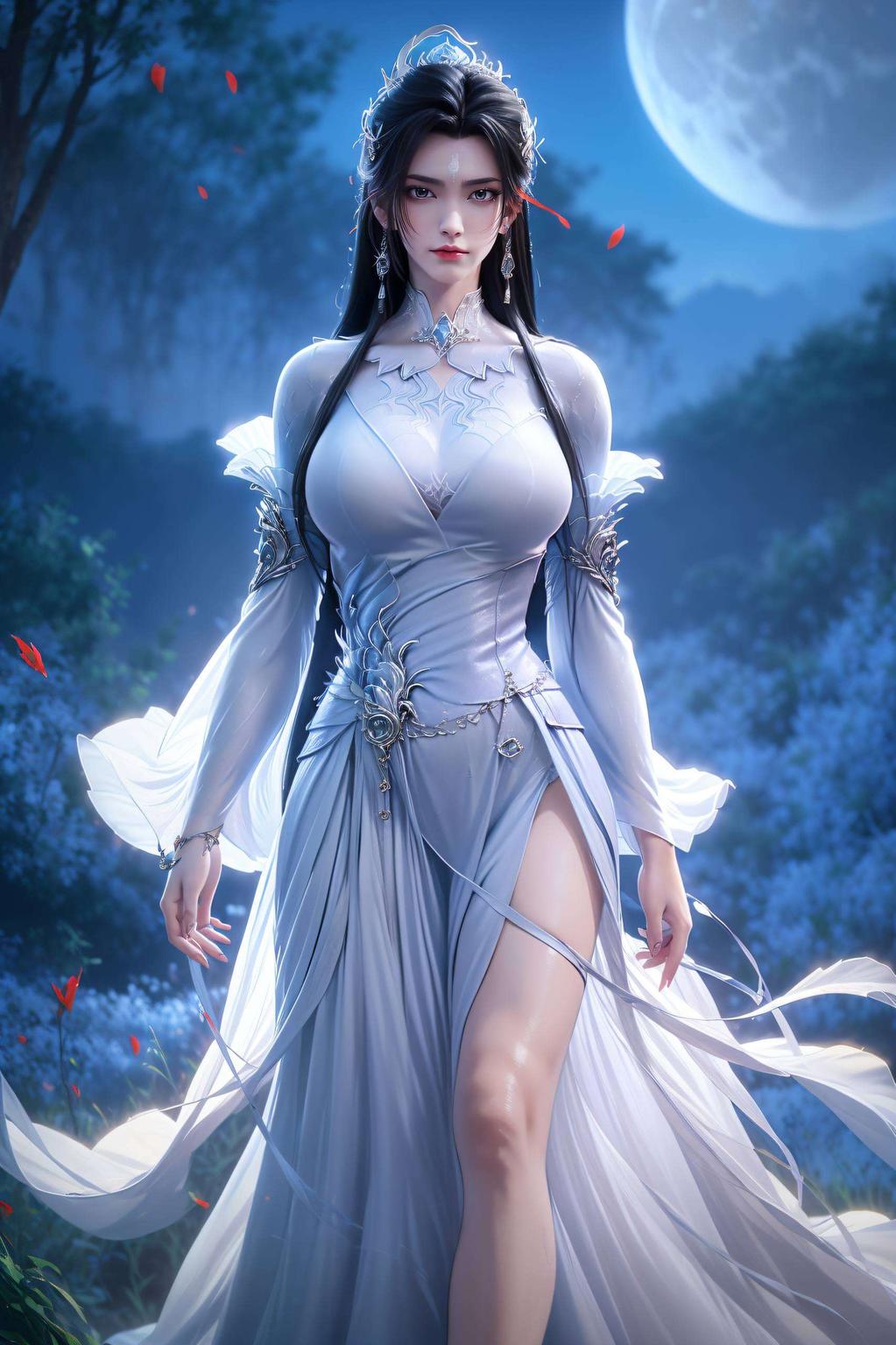 陆雪琪蓝色梦幻高清壁纸