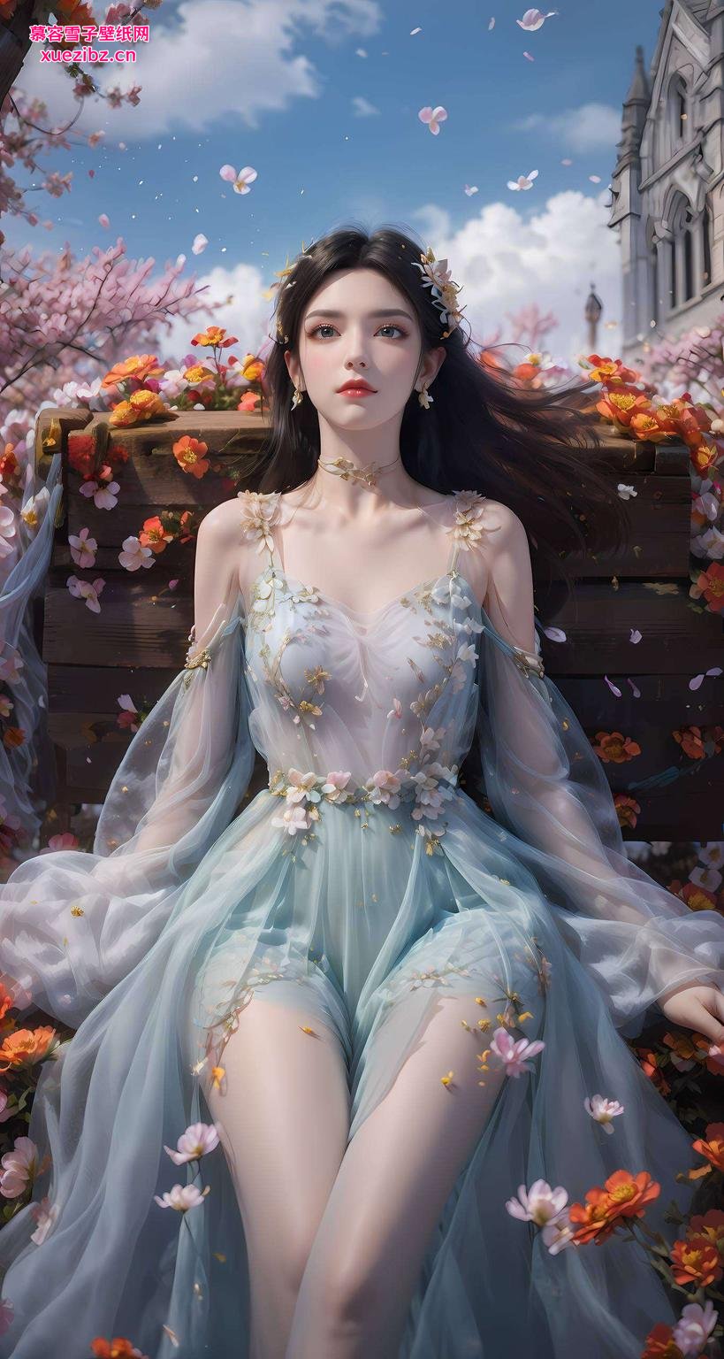 幽蓝背景下眼神深邃