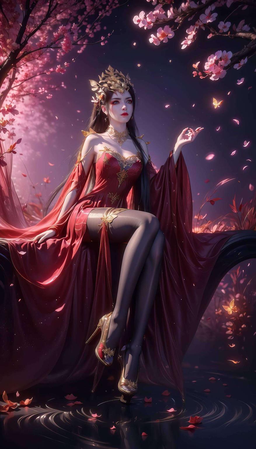 高清细腻这款美杜莎手绘电脑壁纸