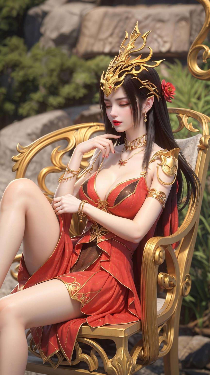 蛇发女妖美杜莎眼神犀利这款「斗破苍穹73美杜莎」壁纸