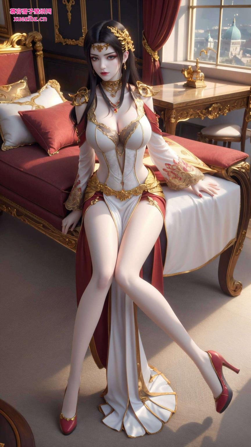 简约线条勾勒出女王的高贵气质