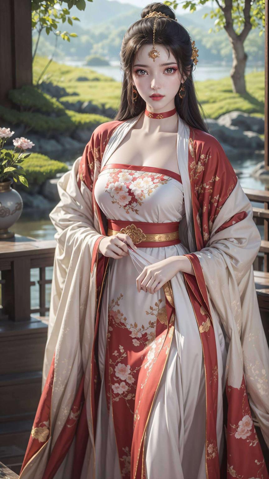 让你的手机瞬间变身艺术品这款墨云旗袍壁纸