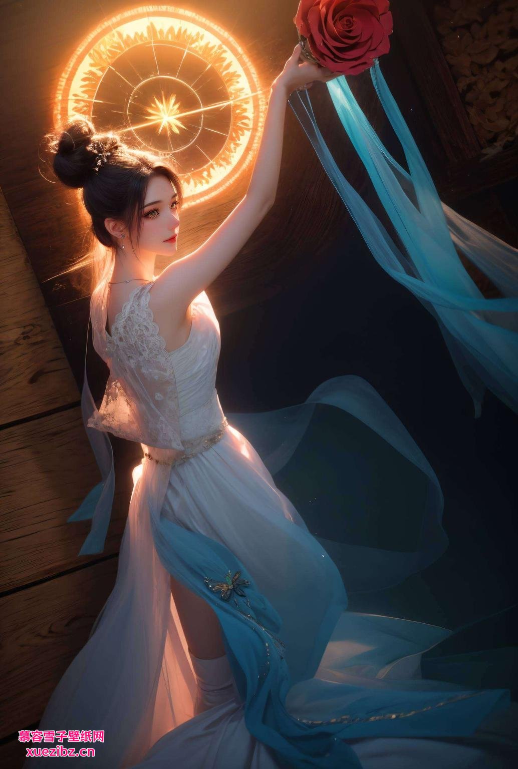 竖屏设计动态光影闪耀