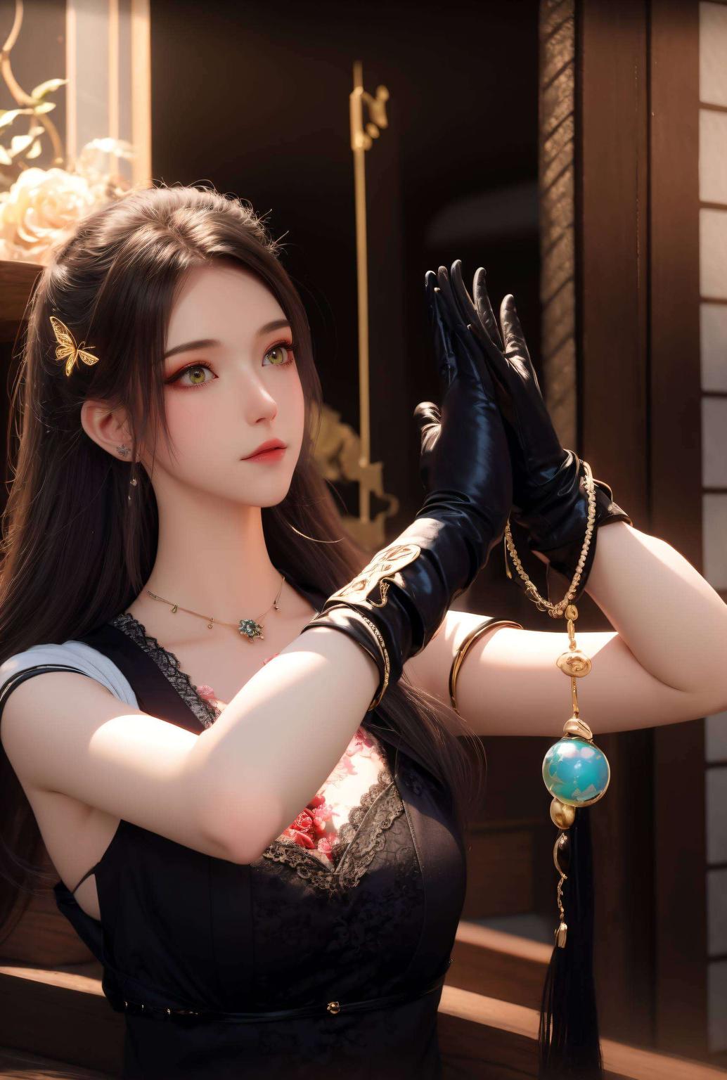 南宫夕儿的美眸如星精致唯美