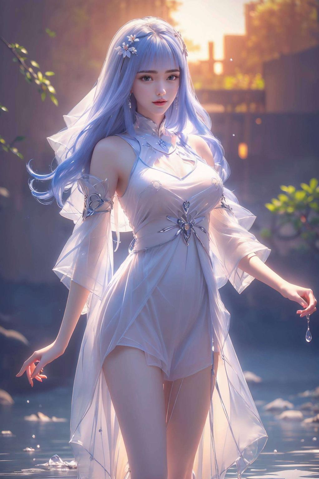 可爱的宁雨蝶今天给大家带来一组宁雨蝶捏脸的平板潮图壁纸！清新的画风