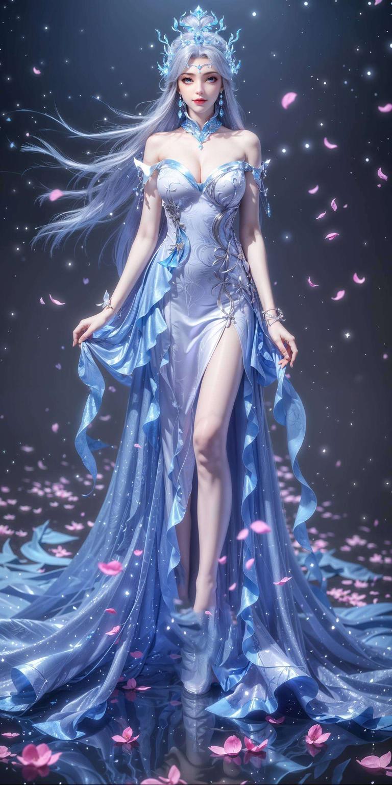 犹如置身花海之中宁雨蝶赤脚壁纸