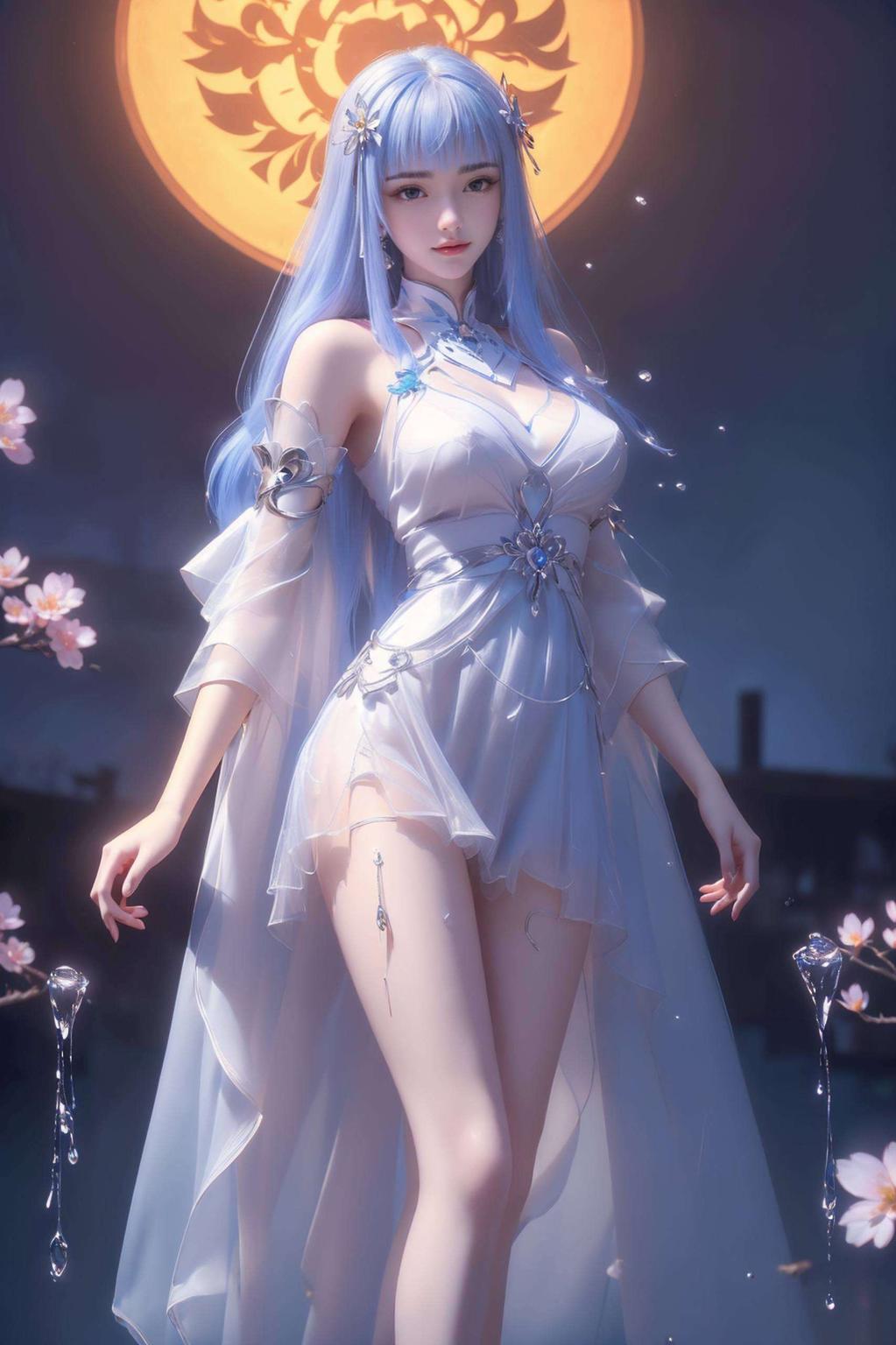 宁雨蝶泪洒星空壁纸美得让人心疼