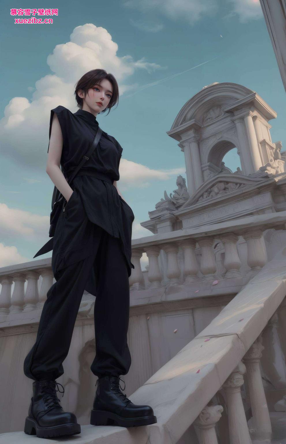 苹果桌面新宠——动漫蔷薇高清壁纸粉嫩花瓣与清新绿叶交织