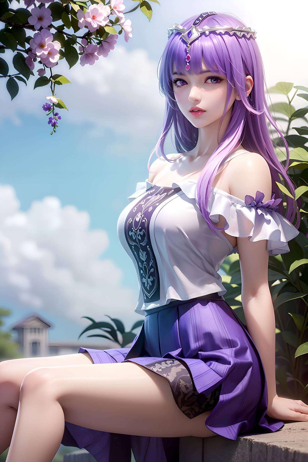 让你电脑瞬间变身国风仙境简直美爆了！AI国漫女神少司命原图