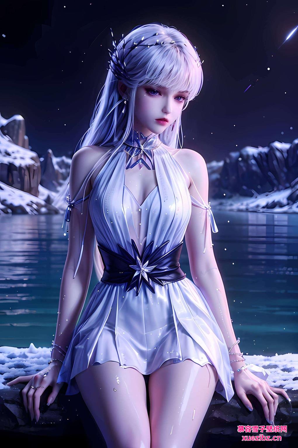 绝了！圣采儿的美眸如星辰灵动飘逸