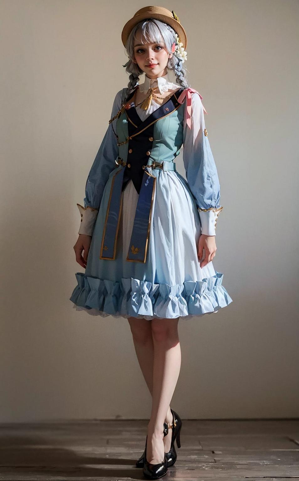 原神神里凌华壁纸感受飘雪中的凄美爱恋