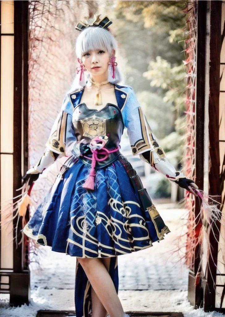 神里凌华的朋友圈壁纸仿佛置身于古典与现代交融的幻想世界