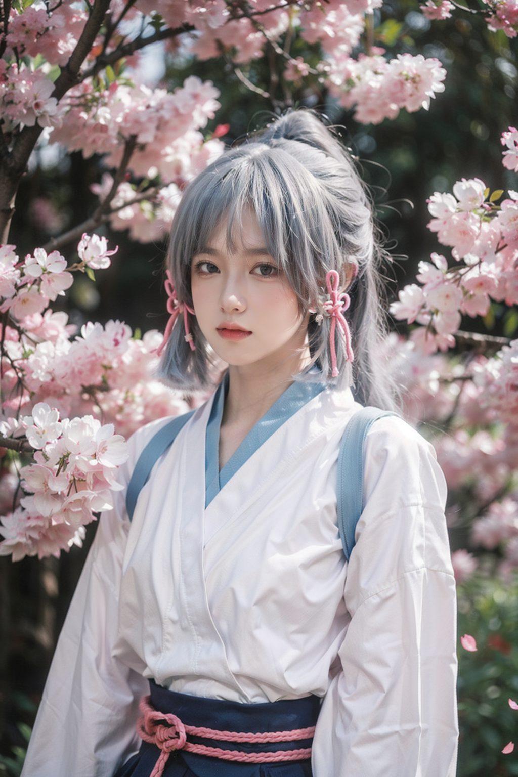 搭配ins风背景神里凌华戴面纱