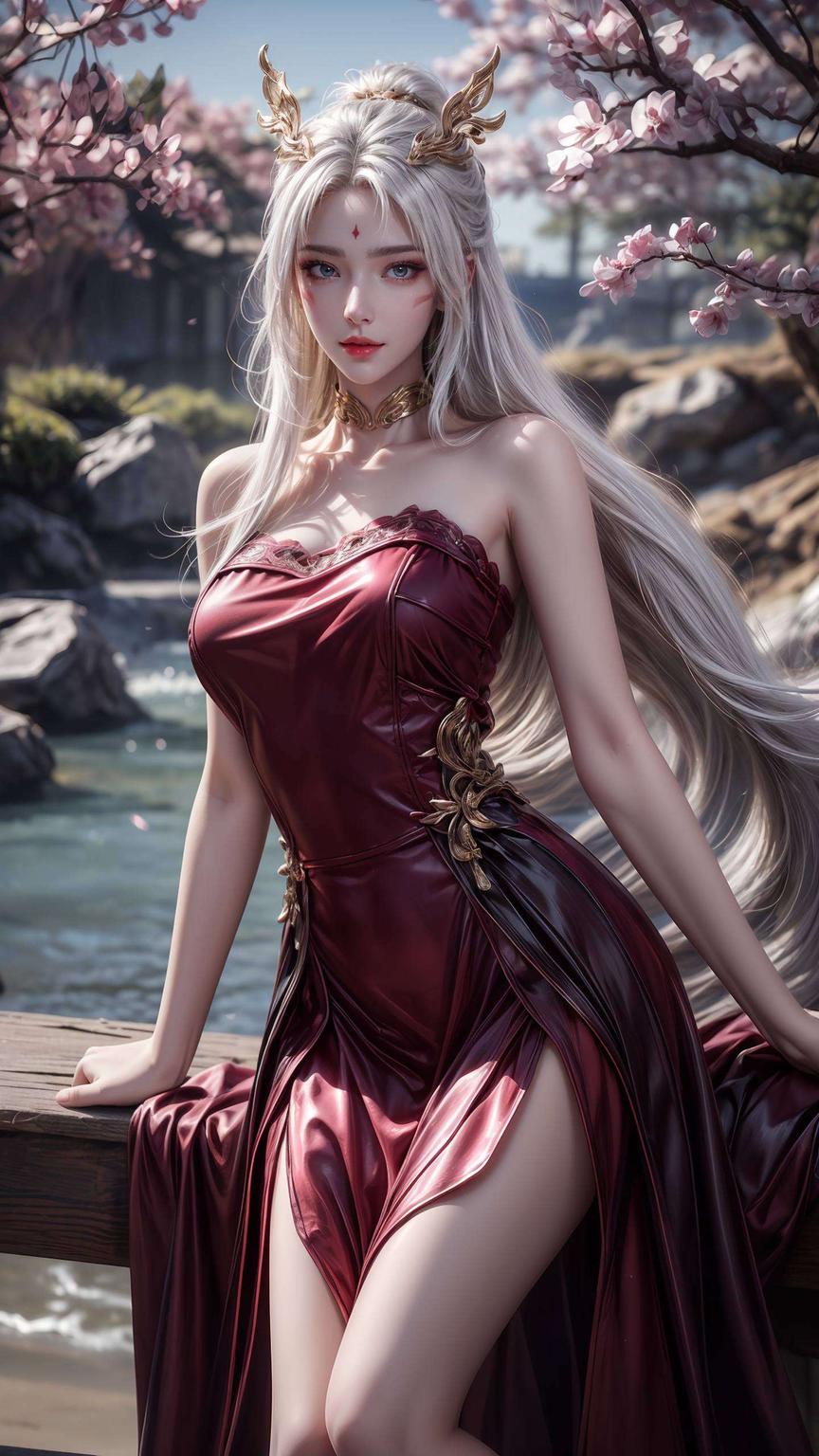 紫色的幽光与仙子的灵动眼神美得让人心动