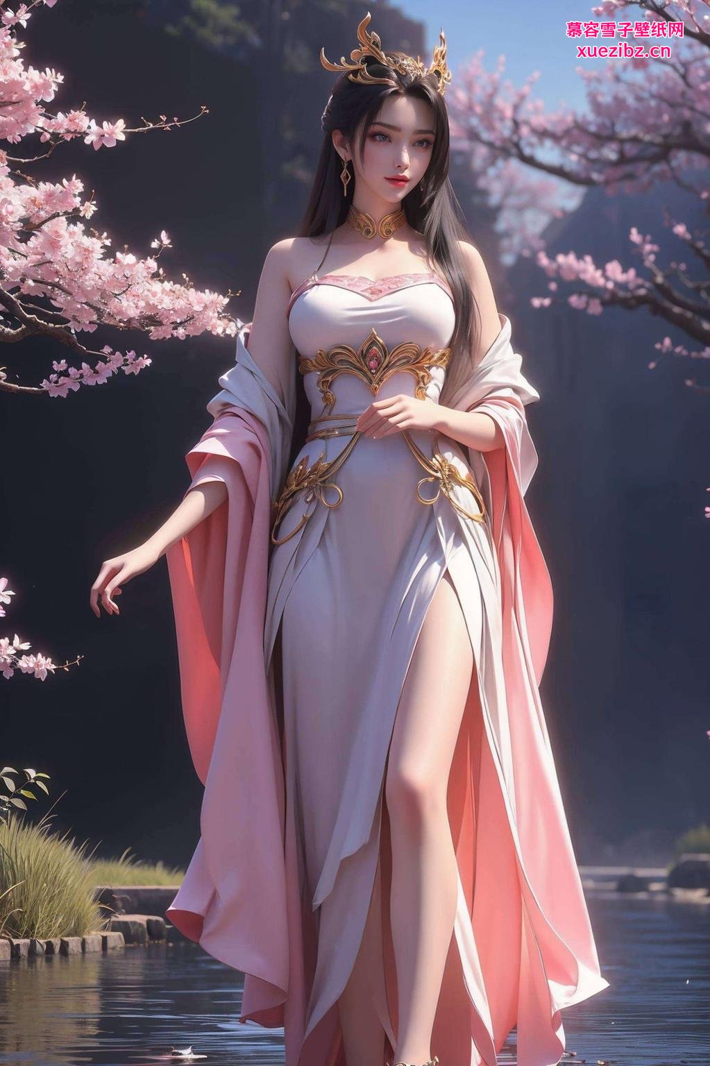 全身壁纸尽显仙气极简风格碰撞可爱天狐