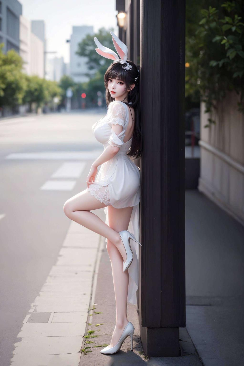 喜气洋洋她舞动红绸